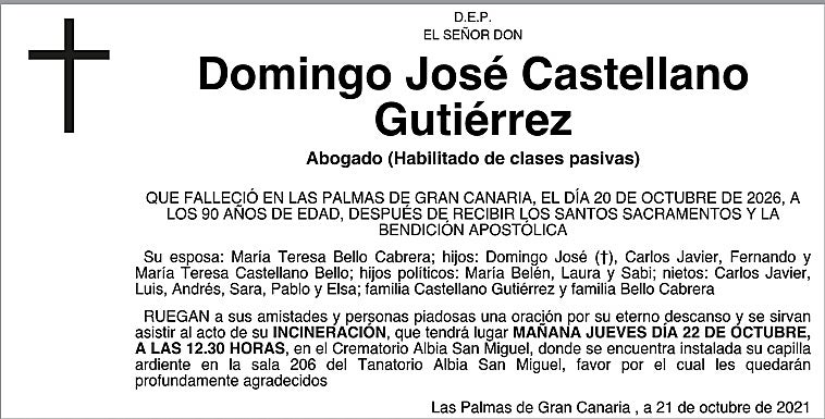 Domingo José Castellano Gutiérrez