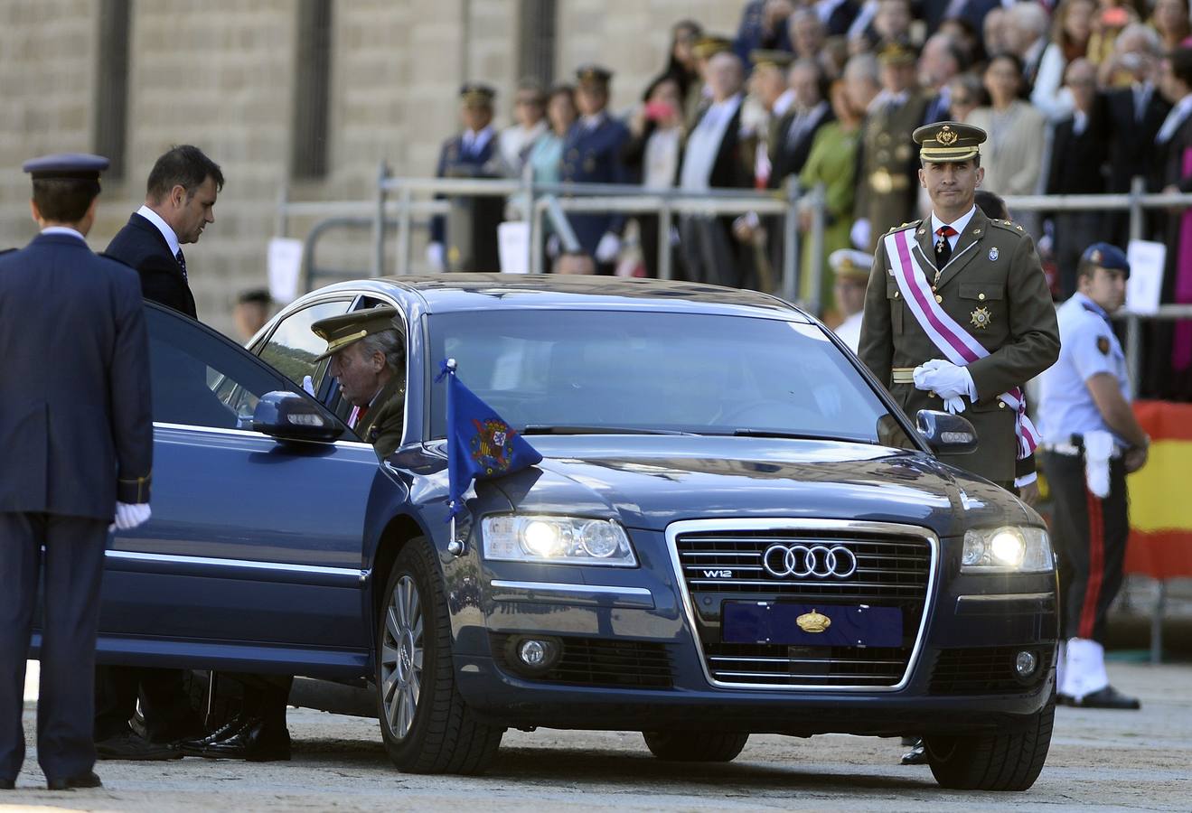 El primer acto del Rey y el Príncipe tras la abdicación