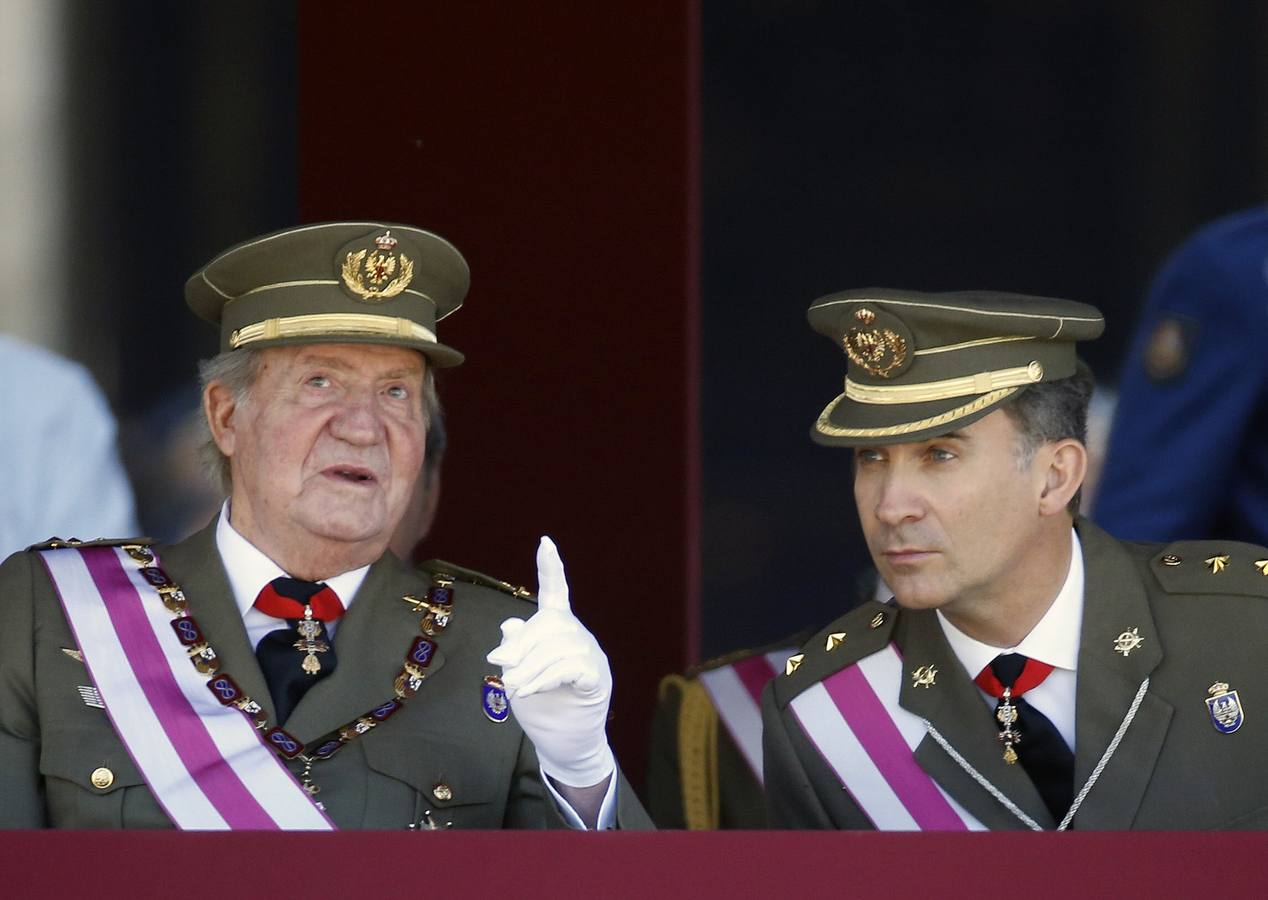 El primer acto del Rey y el Príncipe tras la abdicación