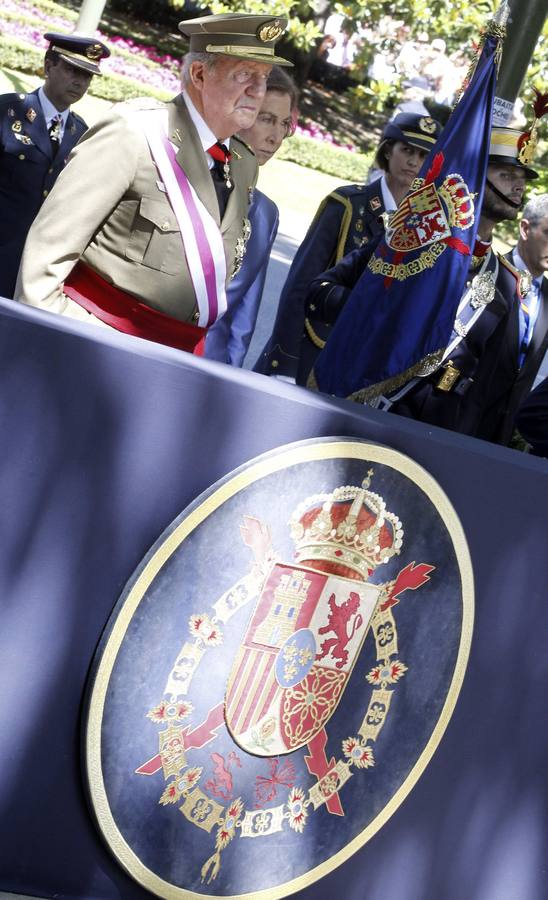 El Rey al inicio del acto central del Día de las Fuerzas Armadas.