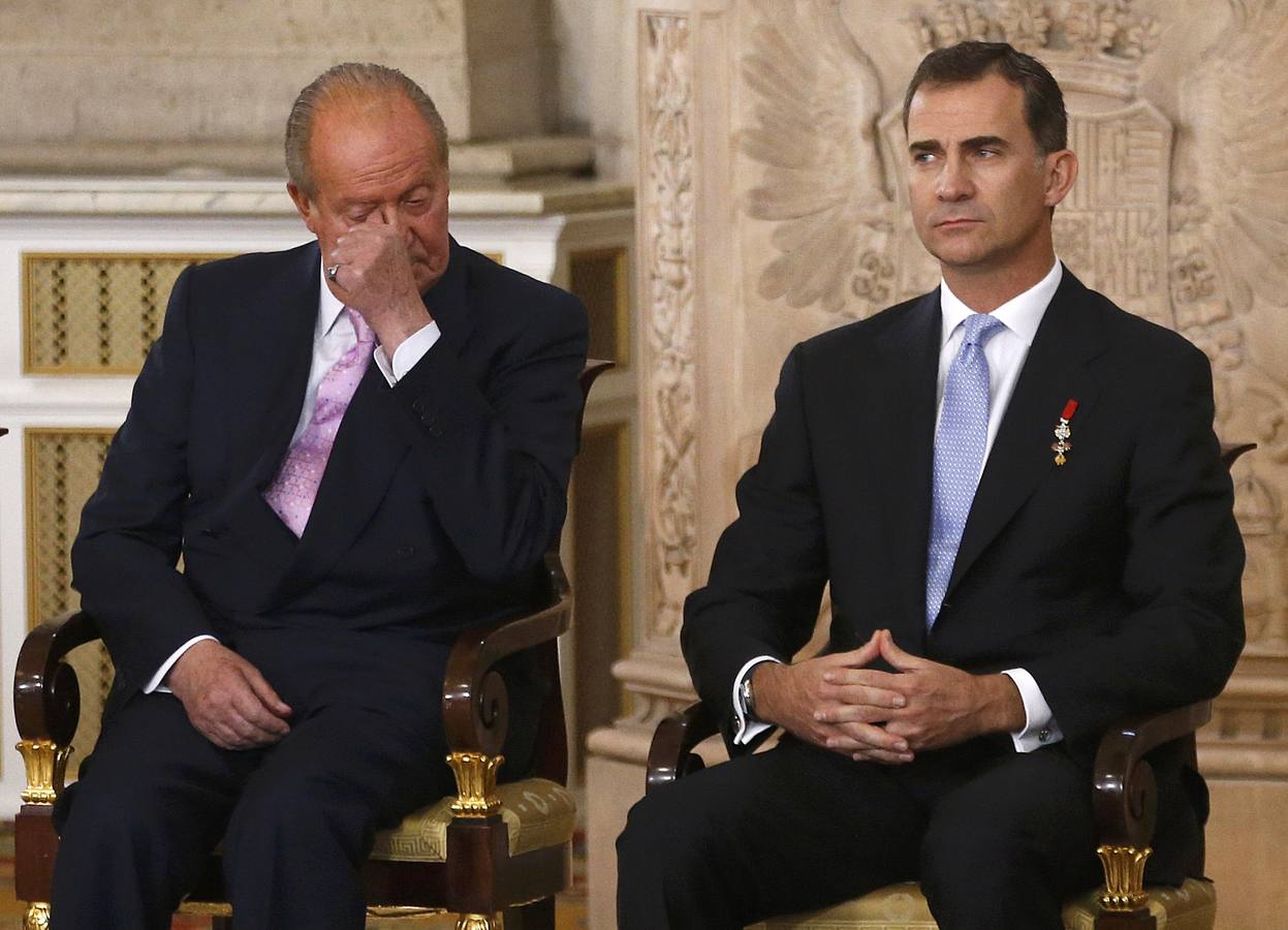 El Rey Juan Carlos y el Príncipe Felipe.