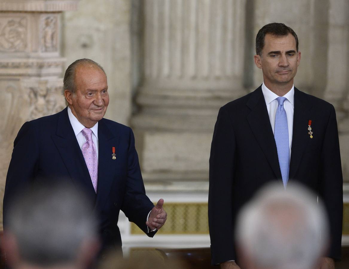 El Rey Juan Carlos y el Príncipe Felipe.