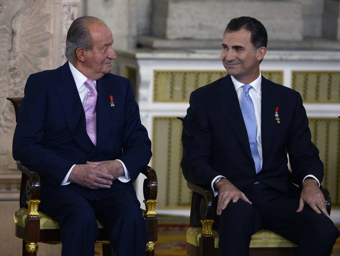 El Rey Juan Carlos y el Príncipe Felipe.