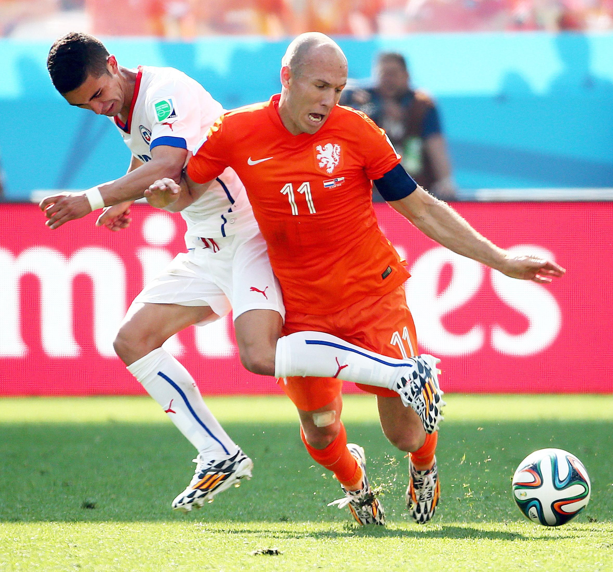 Holanda-Chile, primera fase