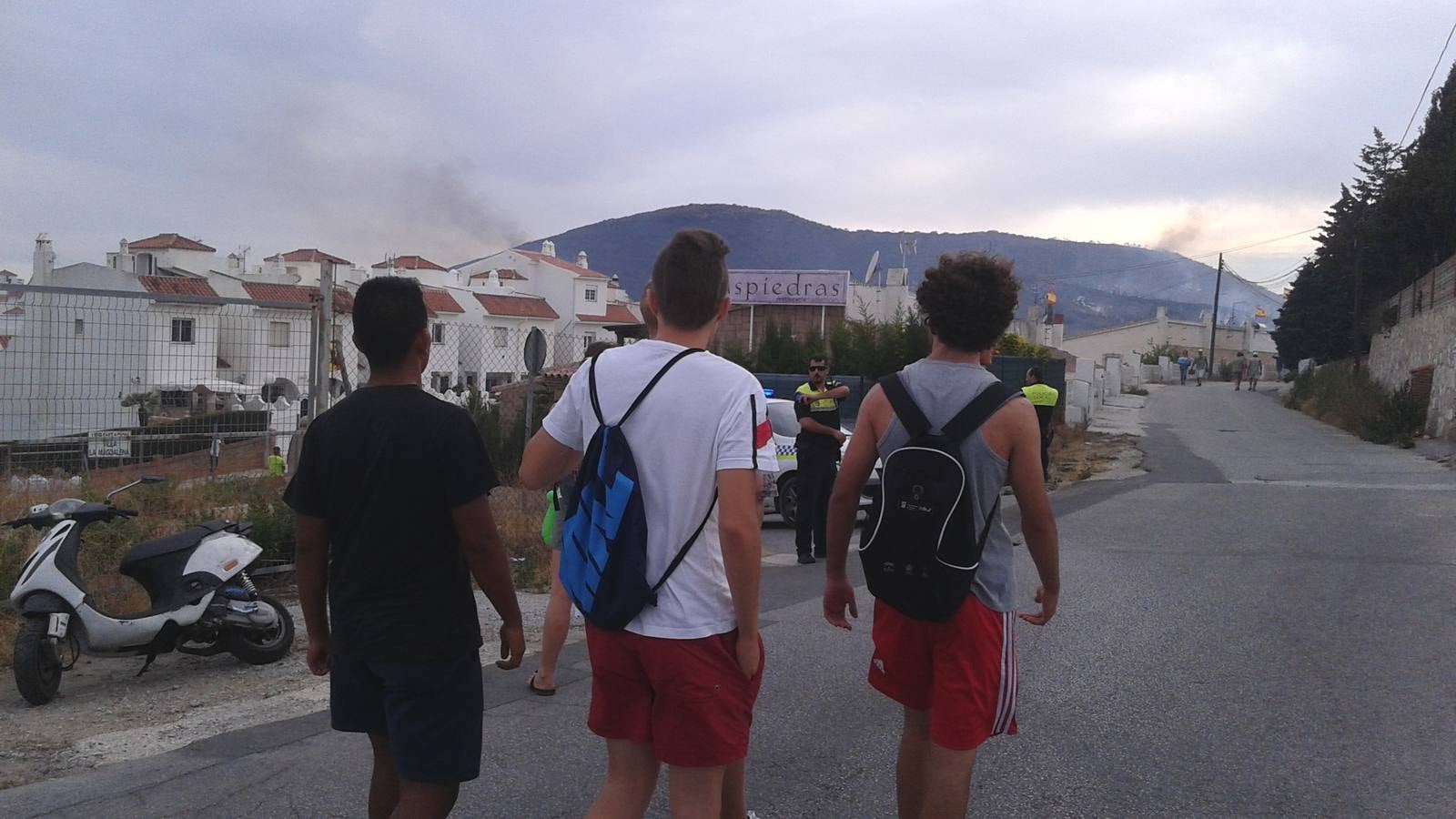 Fotos del incendio declarado en Mijas