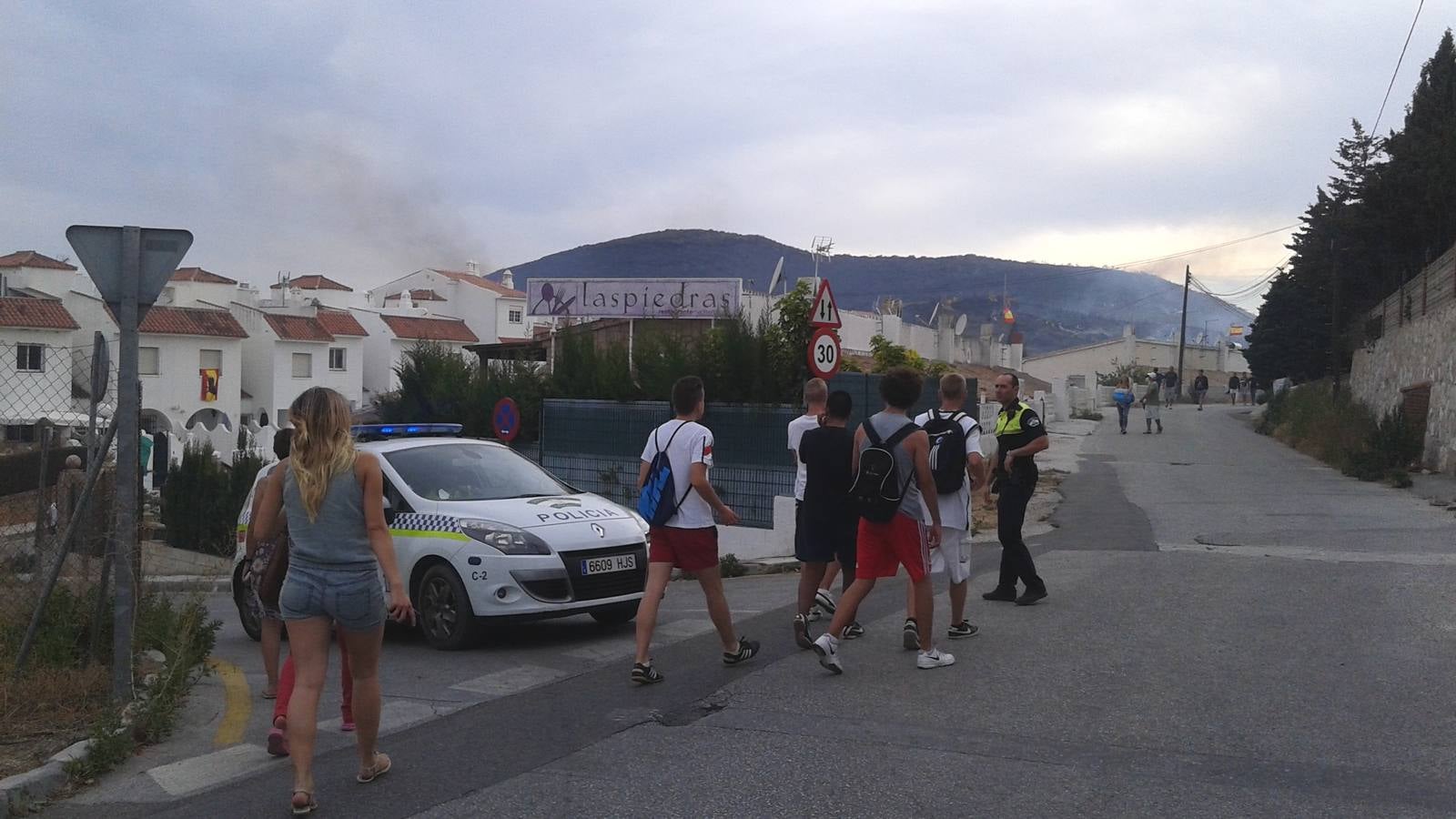 Fotos del incendio declarado en Mijas