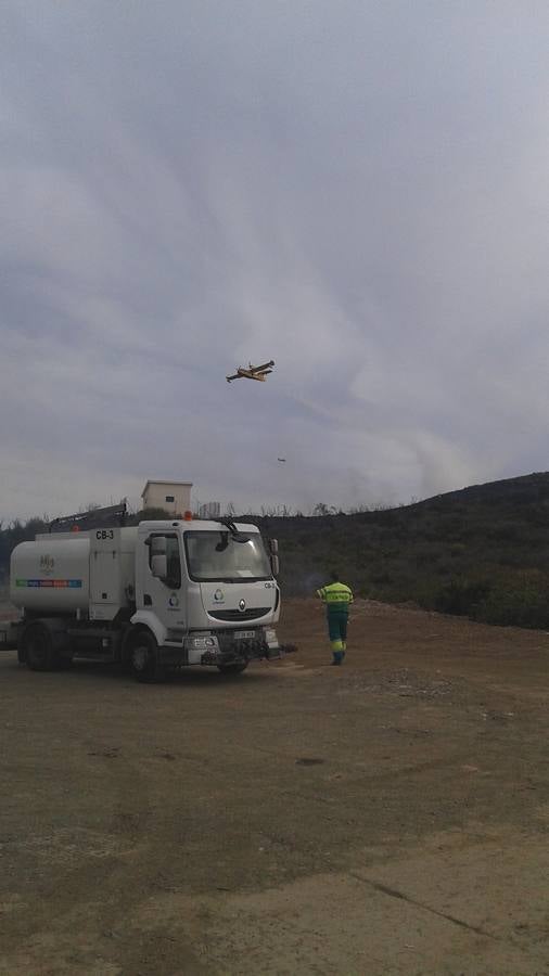 Fotos del incendio declarado en Mijas