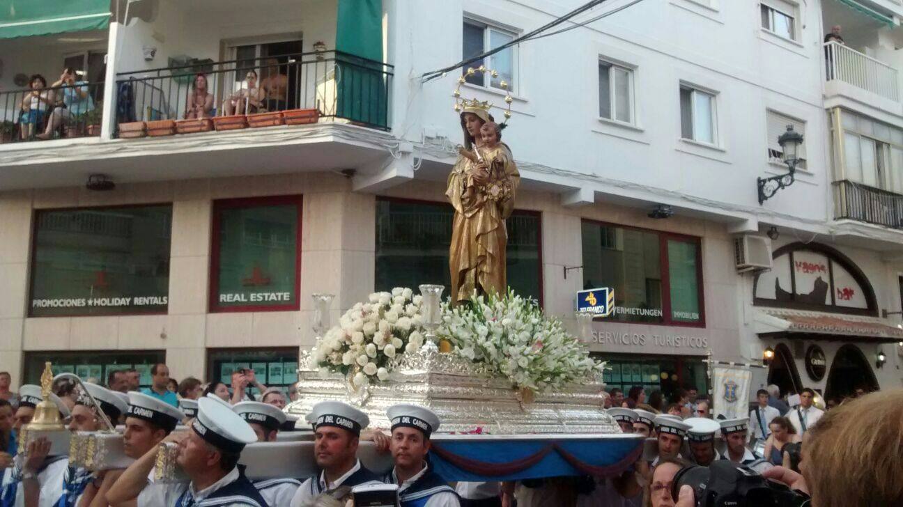 Fotos de la festividad del Carmen en Nerja, Caleta de Vélez y Rincón de la Victoria