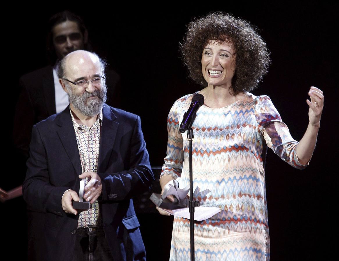 Angulo, en la gala de premios de la Unión de Actores