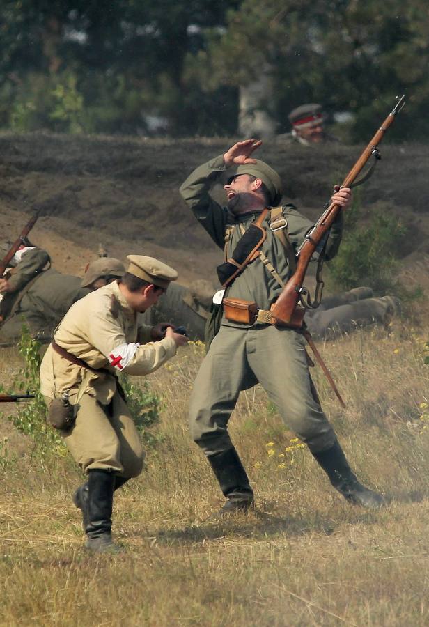 Recrean una histórica batalla de la Primera Guerra Mundial