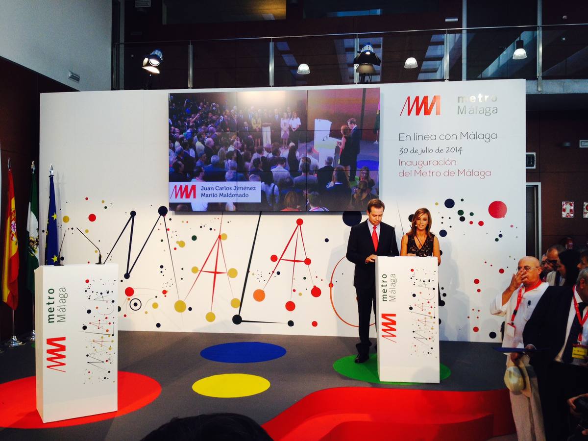 La inauguración del metro, en imágenes