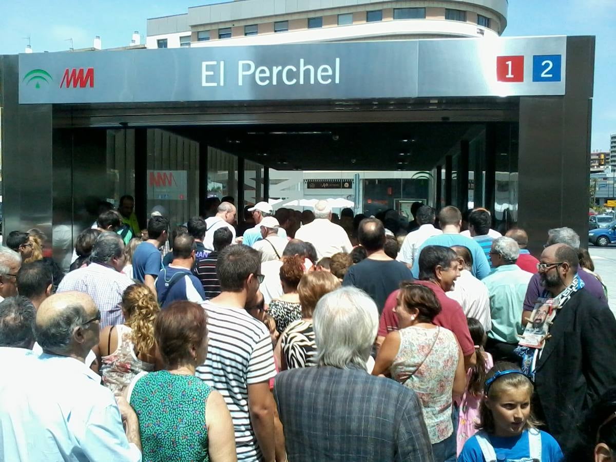 La inauguración del metro, en imágenes