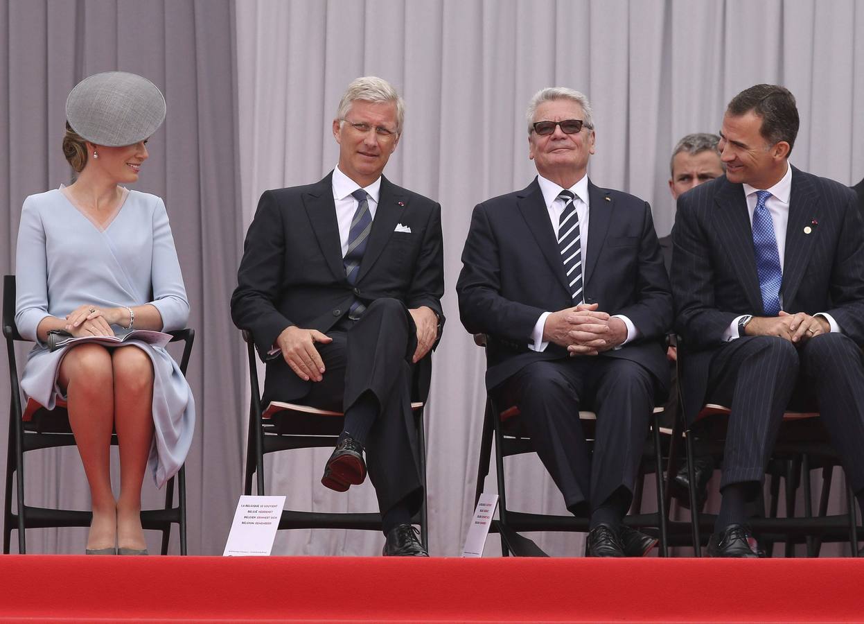 Felipe VI conmemora en Bélgica el centenario de la primera Guerra Mundial