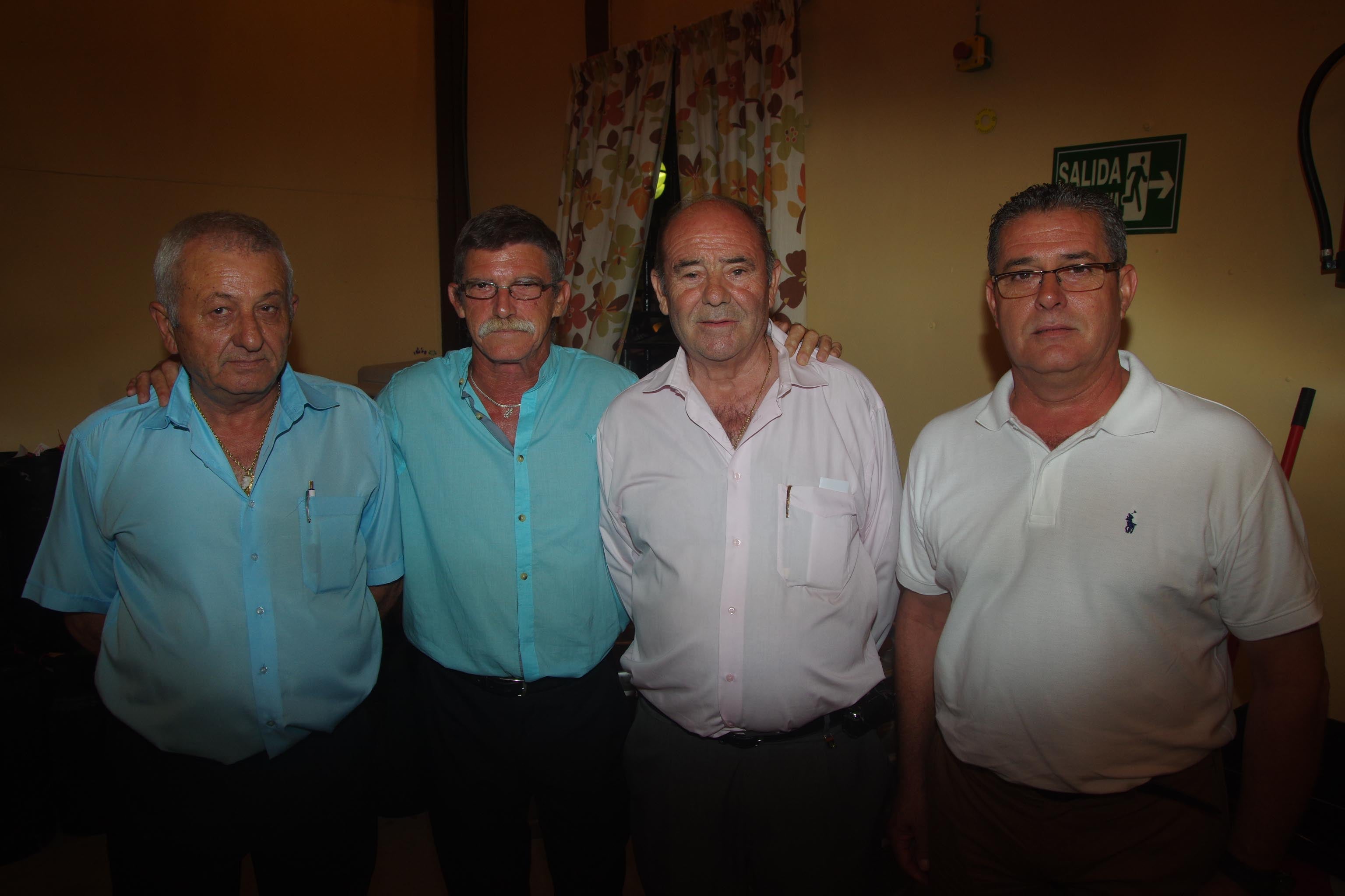 Antonio Ávila, Pepe Ramos, Cristóbal Menacho y Manuel López.