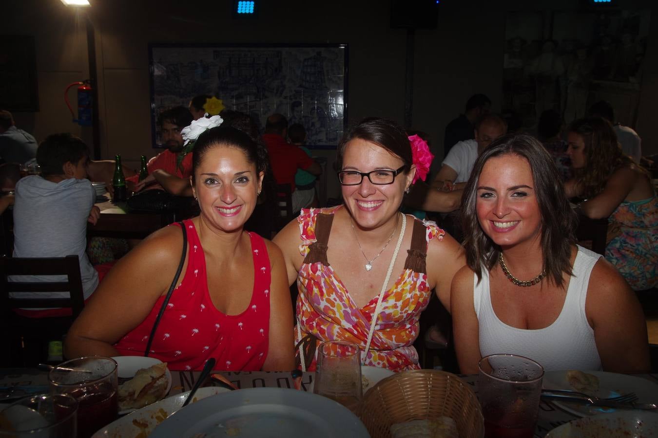 Cristina Reyes, Marian Rodríguez y Mavi Gálvez (Peña San Miguel).