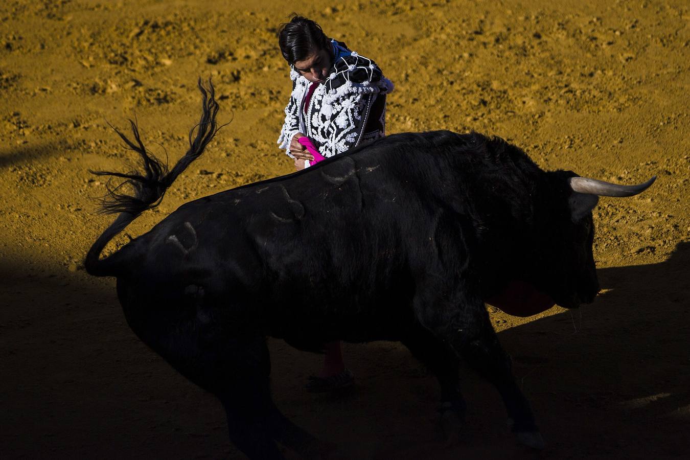 Morante de la Puebla, El Juli y Miguel Ángel Perera, en la Goyesca