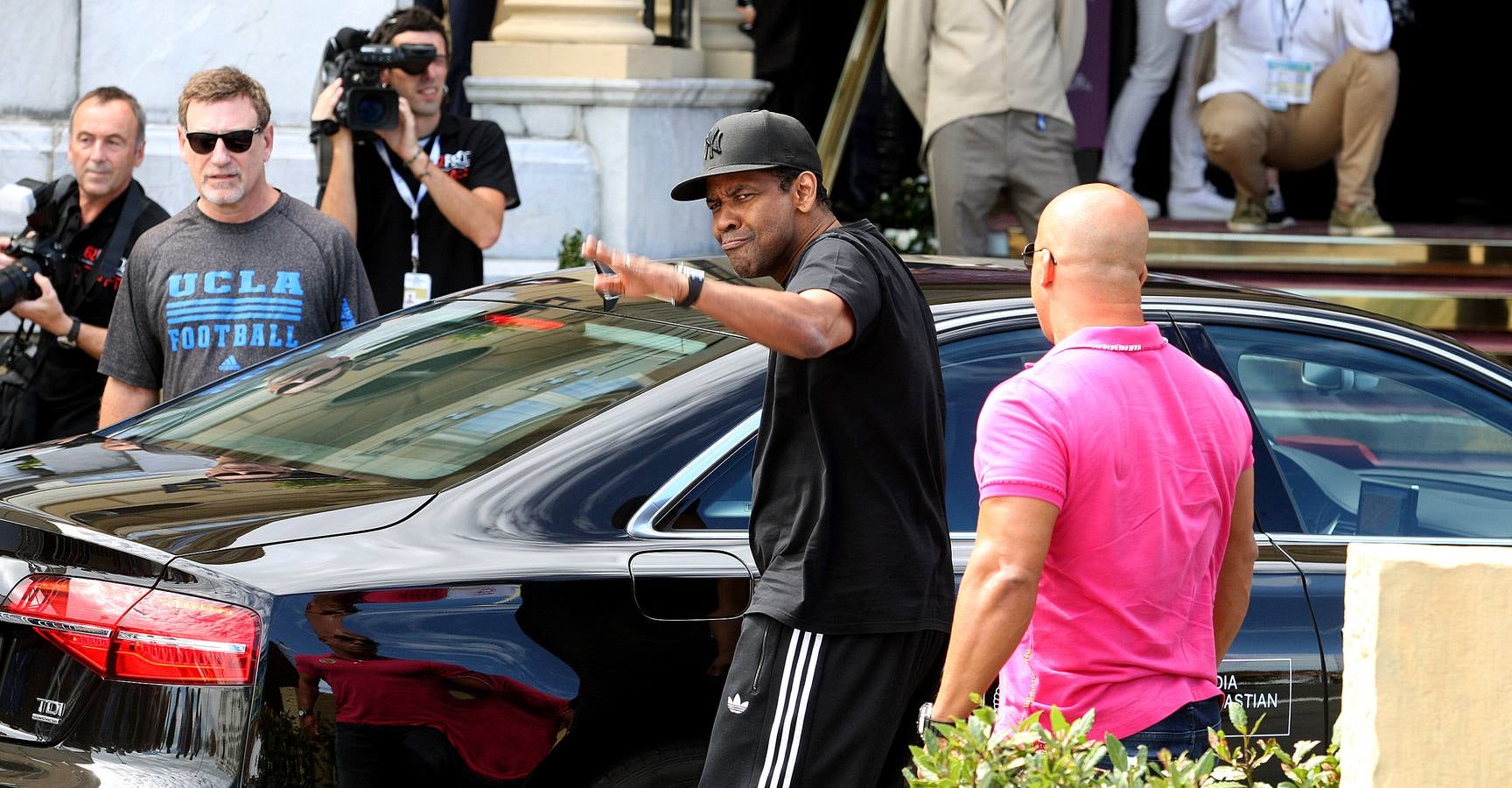 Denzel Washington derrocha simpatía en Donostia