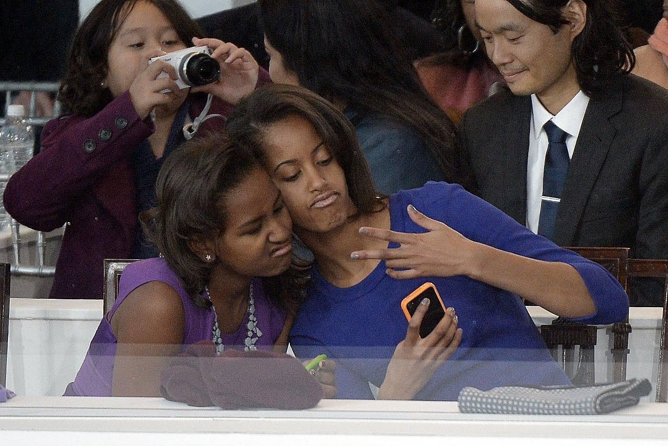 Sasha y Malia Obama, las hijas del presidente de Estados Unidos.