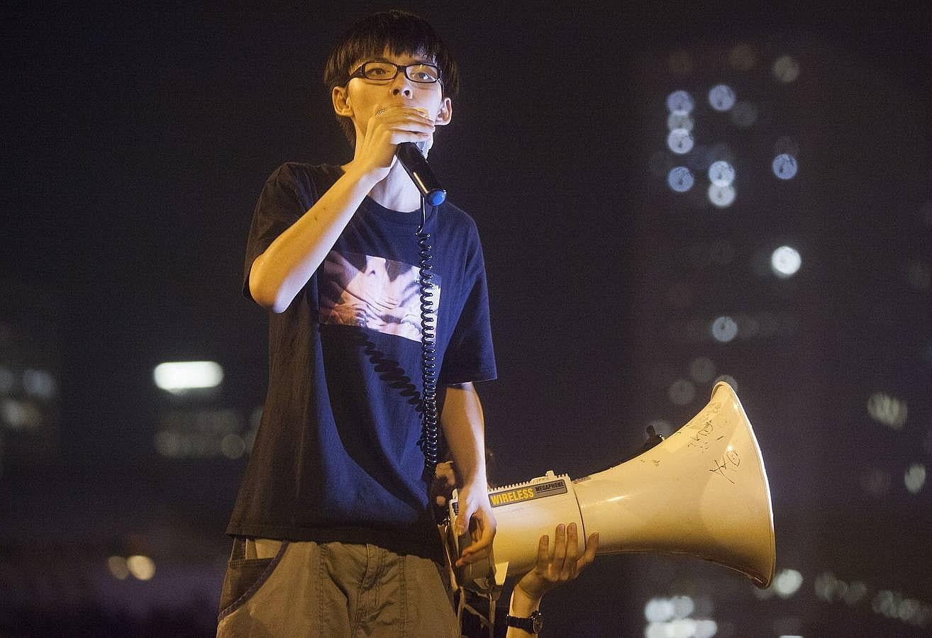 El activista Joshua Wong.