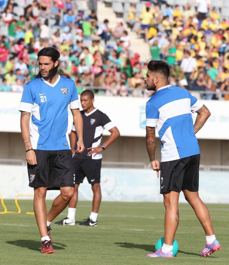 Los niños, con el Málaga