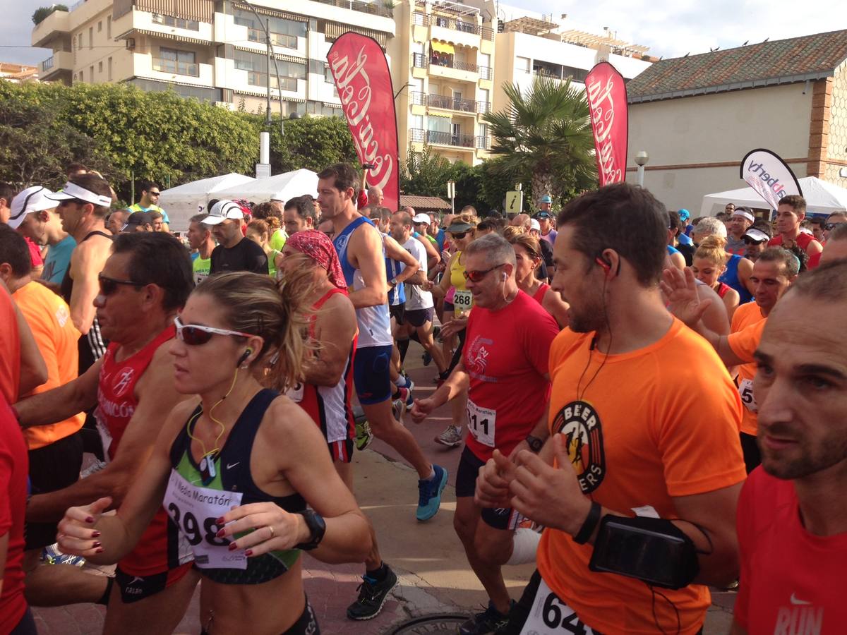 Participantes en la Media Maratón de Rincón de la Victoria