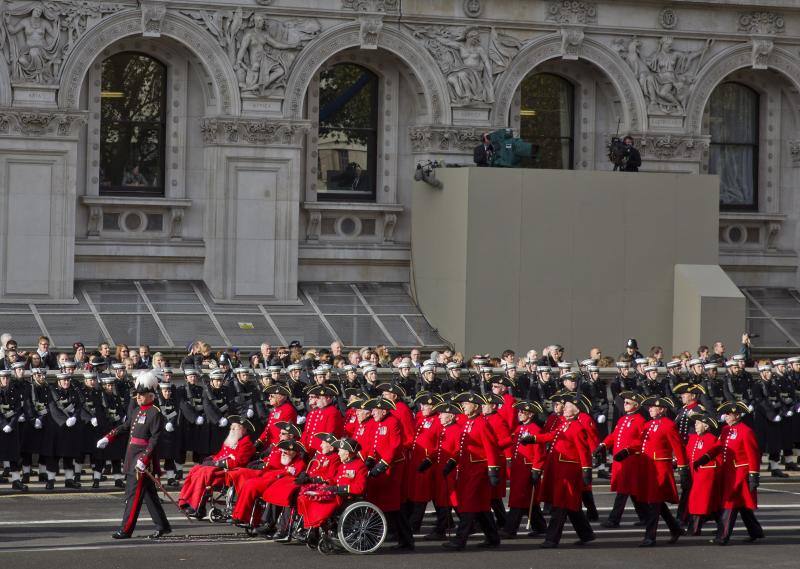 Desfile de los Chelsea Pensioners en Londres