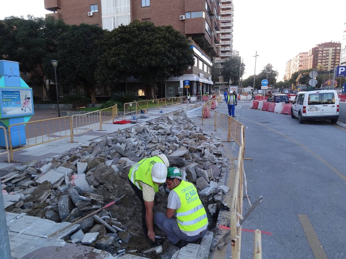 Comienzan las obras del Metro en la avenida de Andalucía