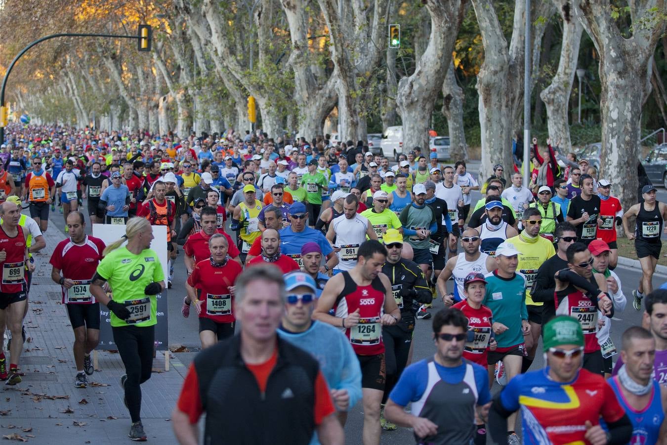 La carrera sale del Parque