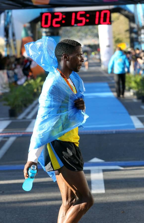 La llegada del V Maratón de Málaga