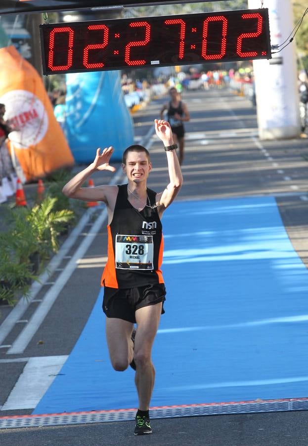 La llegada del V Maratón de Málaga