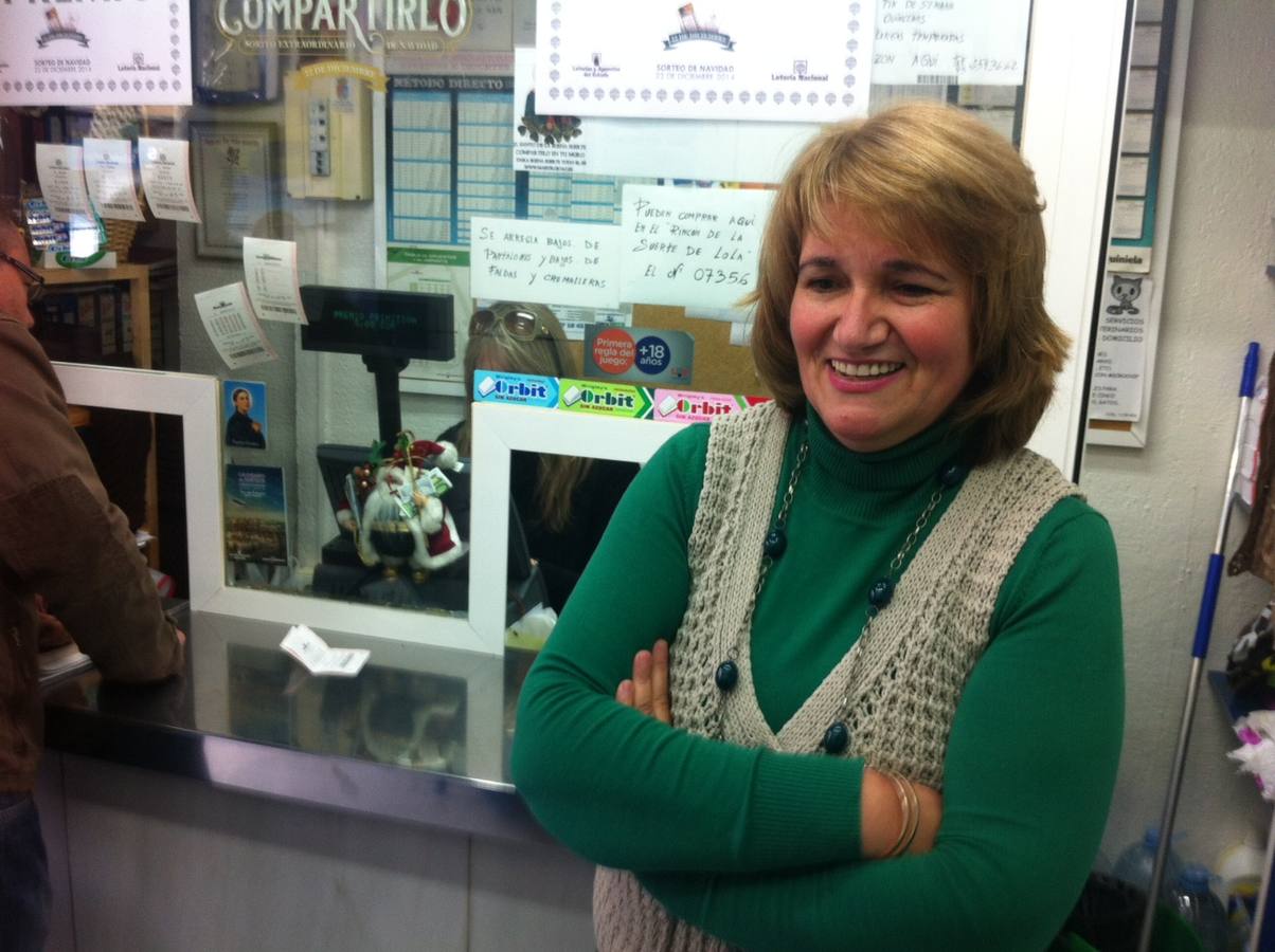 92845. 2º premio de la Lotería de Navidad. Administración donde se vendió el premio en Torre del Mar.