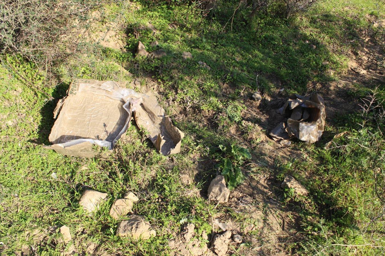 Mueren en un accidente los dos ocupantes de un helicóptero con droga durante una persecución