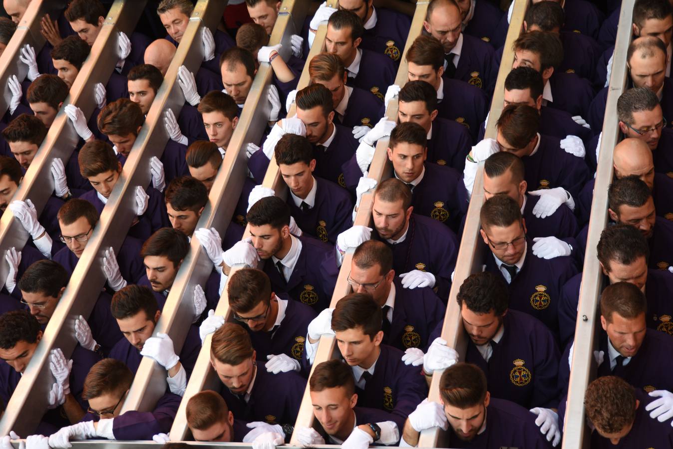 La cofradía del Rescate, en su salida procesional