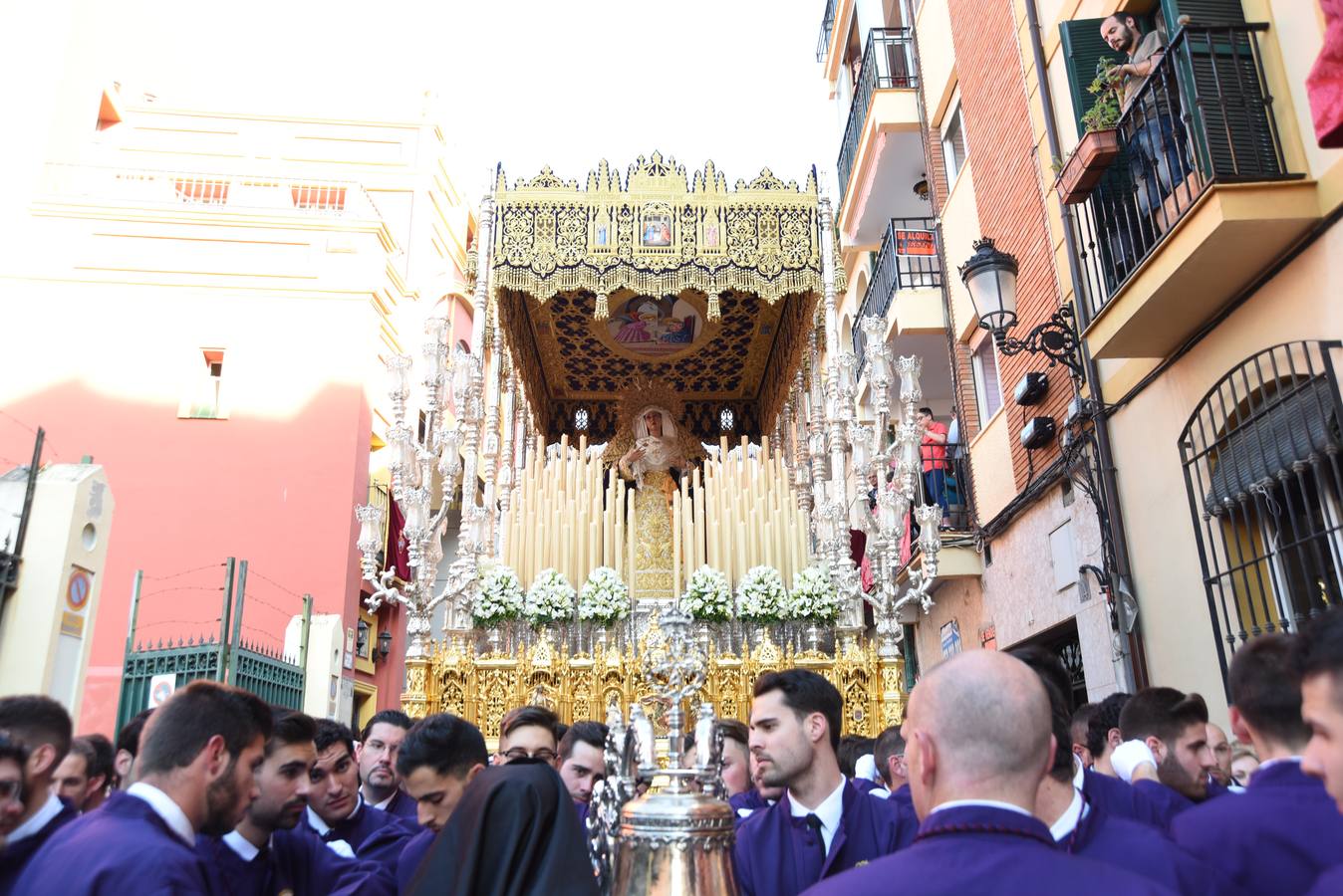La cofradía del Rescate, en su salida procesional