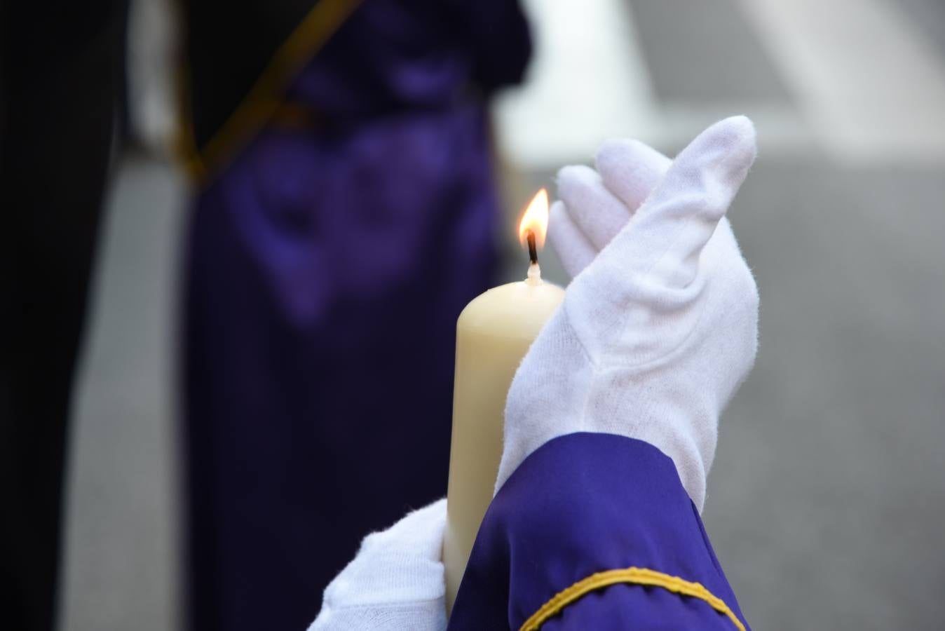 La cofradía del Rescate, en su salida procesional