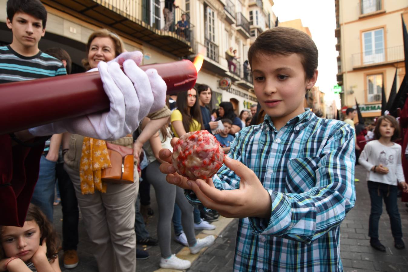 La cofradía del Rescate, en su salida procesional