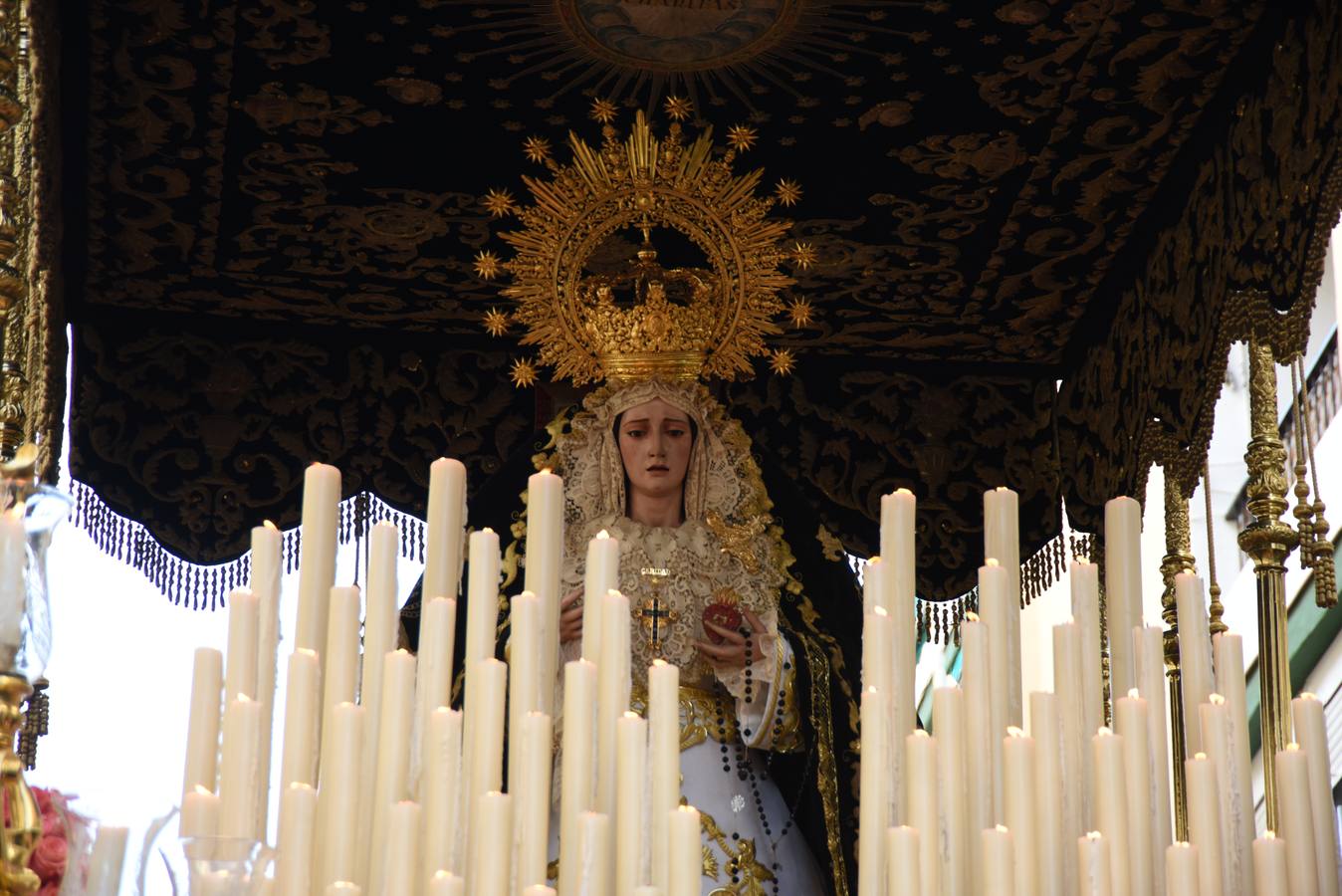 Las imágenes del Cristo del Amor y Nuestra Señora de la Caridad