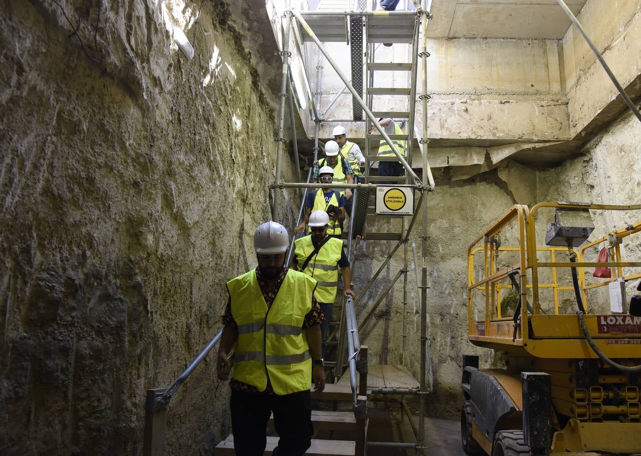 Las obras del túnel del metro en Callejones del Perchel, en imágenes