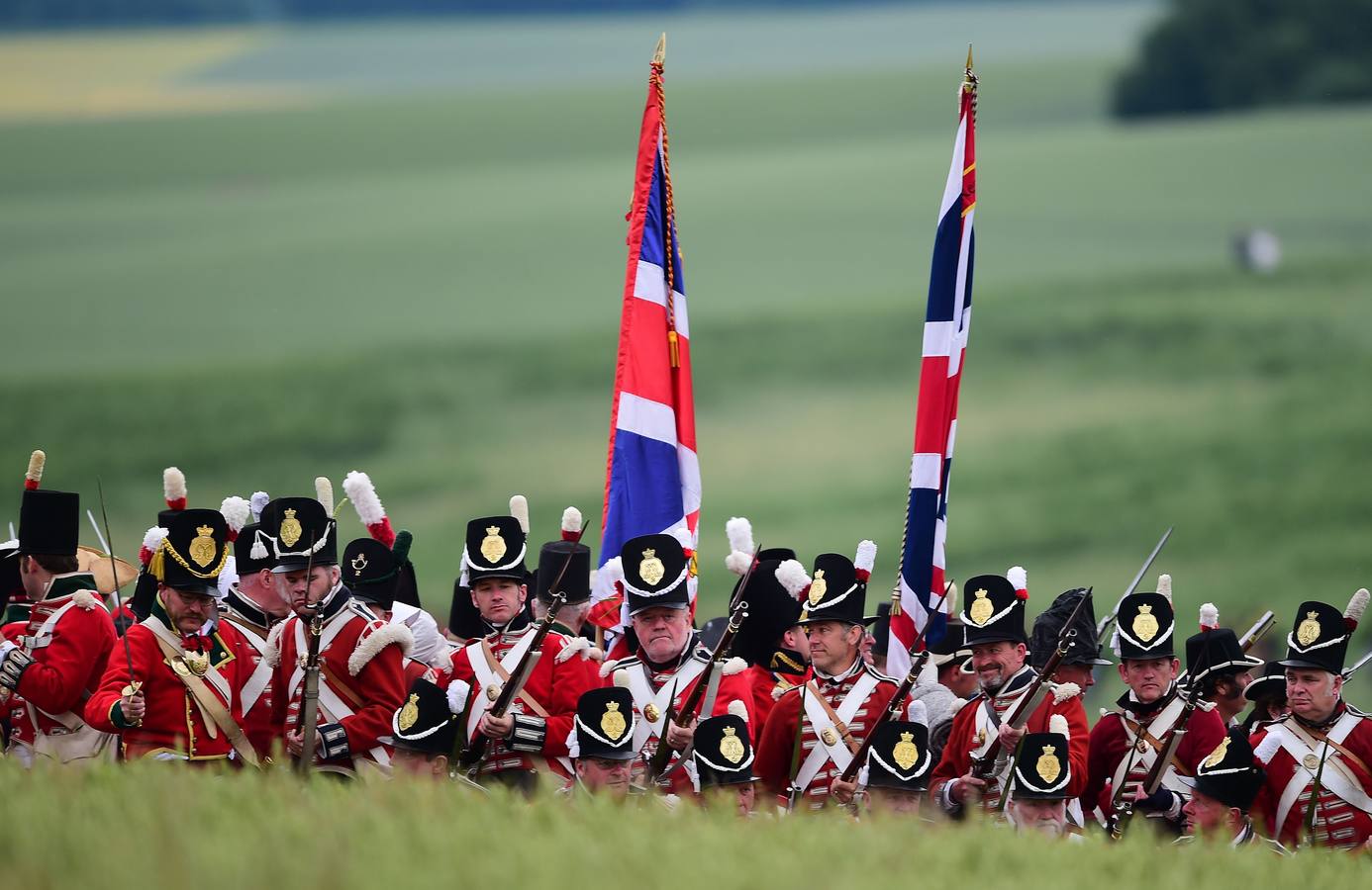 El bicentenario de la batalla de Waterloo, en imágenes