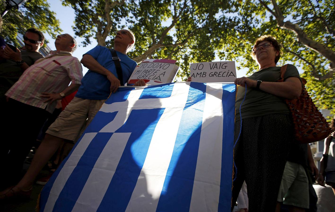 Cerca de 17.000 personas se manifestan a favor del &#039;No&#039; en el referéndum en Grecia