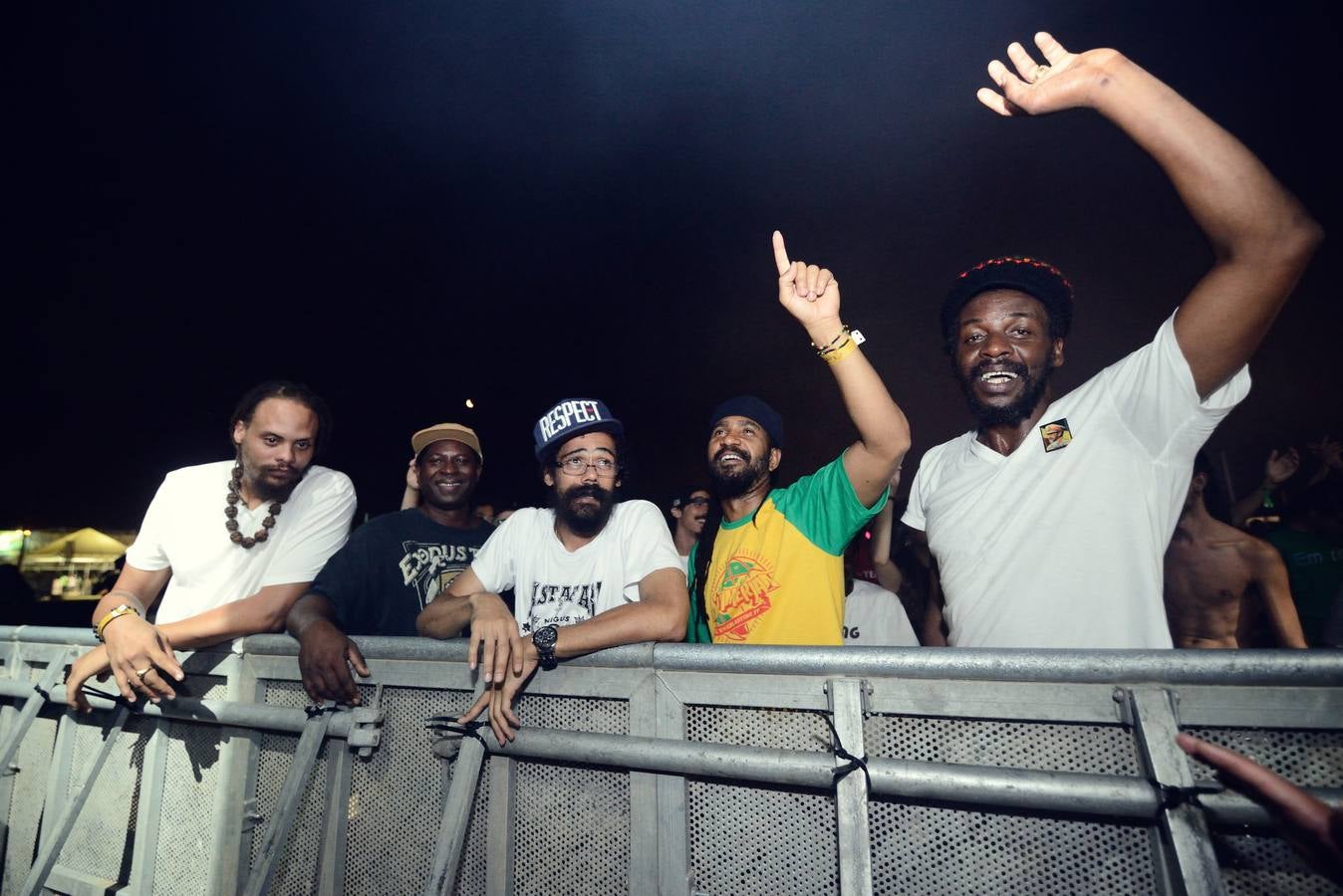 Damian Marley, entre el público.