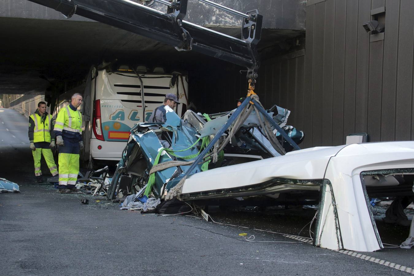 Accidente de un autobús español en Francia