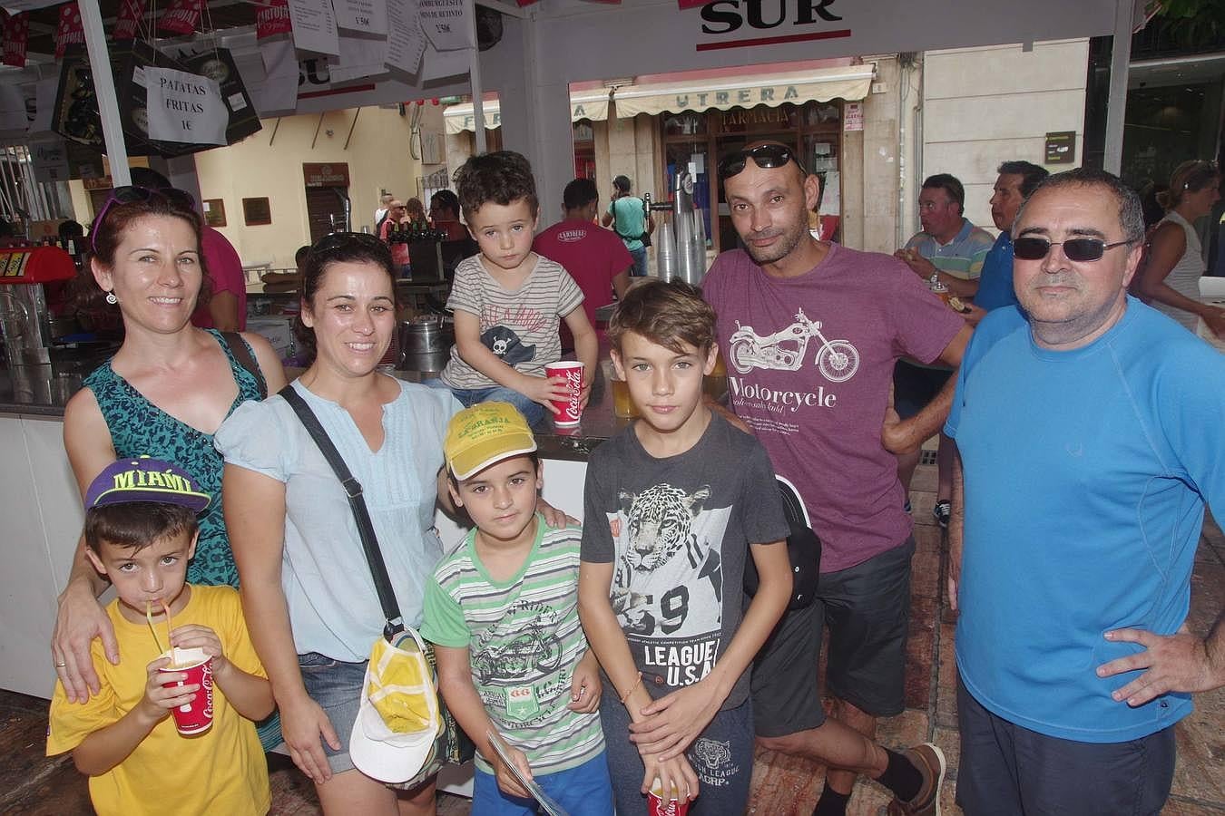 Grupo de amigos procedentes de la localidad de Pedra, en La Coruña.