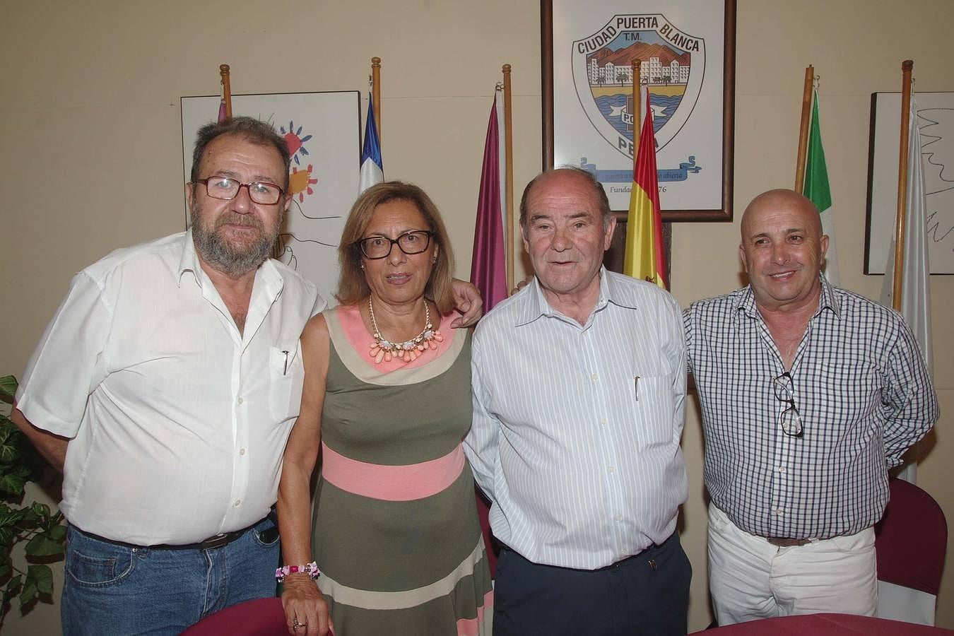 Miguel Moreno, Paqui González, Cristóbal Menacho y Jesús González.