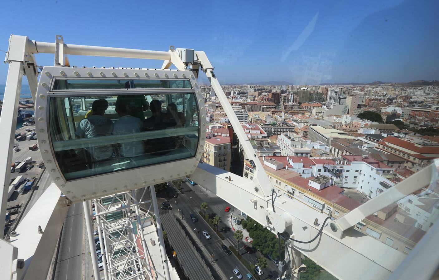 Así se ve Málaga desde la noria