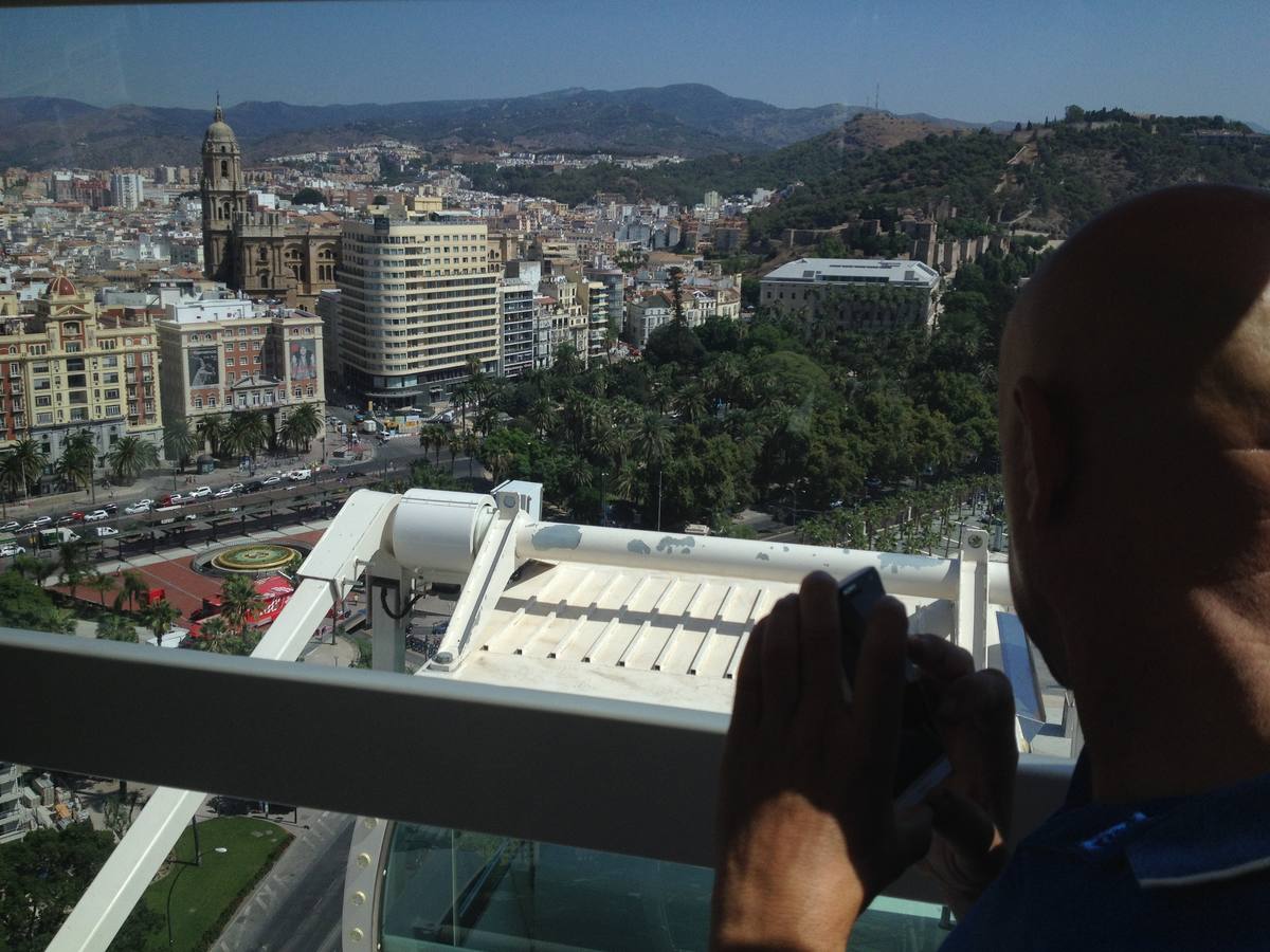 Así se ve Málaga desde la noria