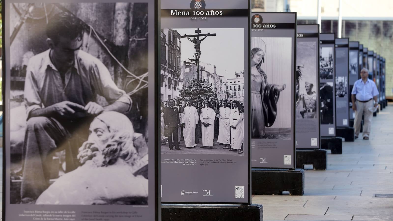 La exposición de la calle Alcazabilla que recoge el siglo de historia de Mena, en imágenes