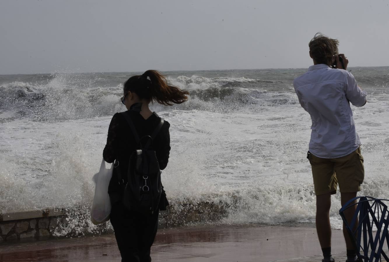 Fotos del temporal de este domingo en Málaga capital