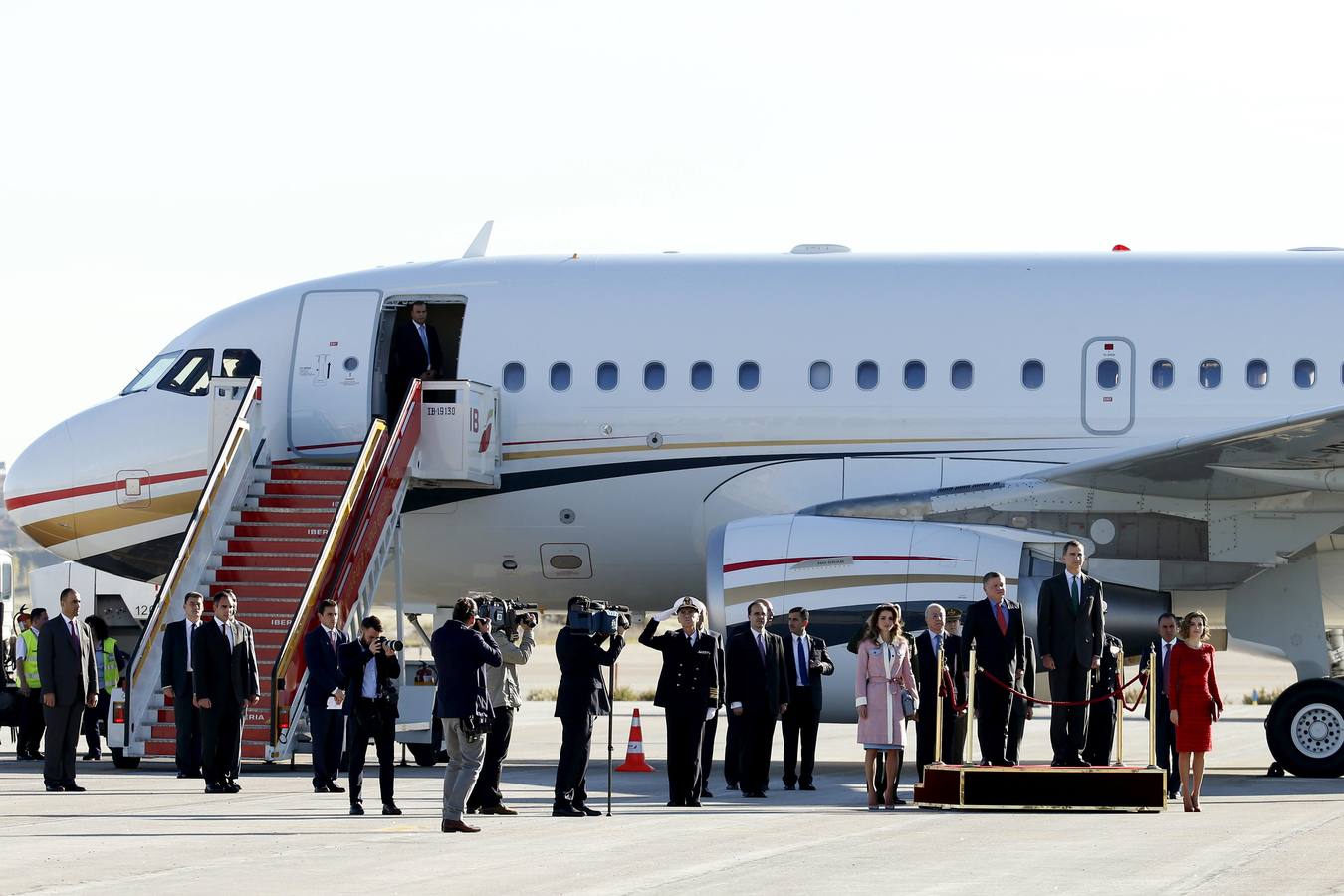 Los Reyes reciben a Abdalá y Rania de Jordania