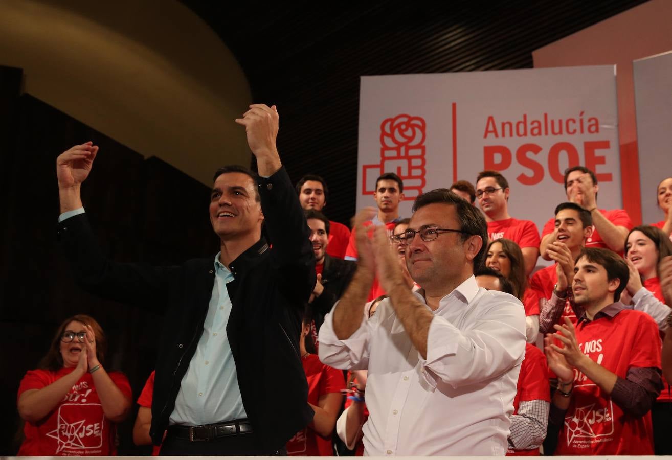 El mitin de Pedro Sánchez en Málaga, en fotos